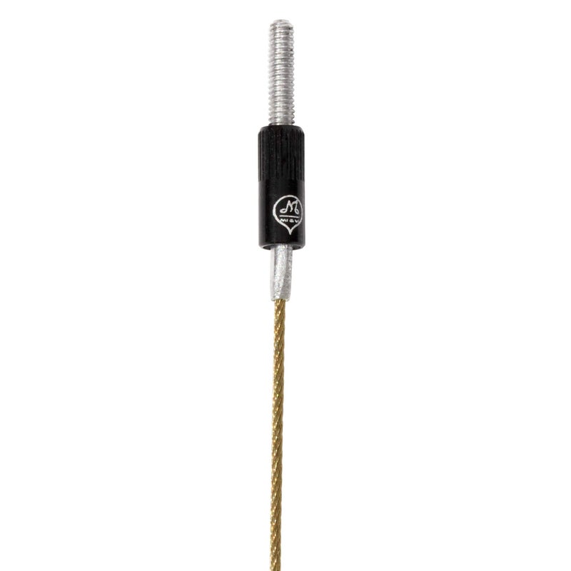 Mivi MI&VI Titanium Alloy Viola Tail Gut/Tailgut Non-slip Tailpiece with Wire Adjuster, Strand Connecters & Screw Replacements for Viola (15"-16.5") - Image 2